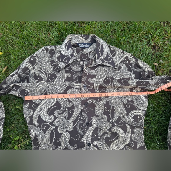 70s Vintage Unisex Paisley Disco Shirt - Picture 4 of 6